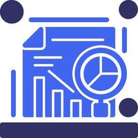 Data analysis Solid Two Color Icon vector