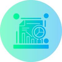 Data analysis Gradient Circle Icon vector