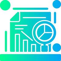 Data analysis Solid Multi Gradient Icon vector