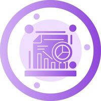 Data analysis Glyph Gradient Icon vector