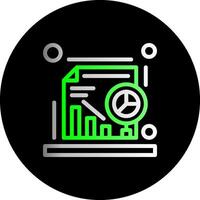 Data analysis Dual Gradient Circle Icon vector