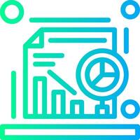 Data analysis Linear Gradient Icon vector