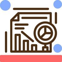 Data analysis Color Filled Icon vector