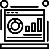 Metrics Line Icon vector