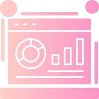Metrics Solid Multi Gradient Icon vector
