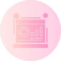 Metrics Gradient Circle Icon vector
