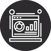Metrics Inverted Icon vector