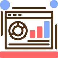 Metrics Color Filled Icon vector