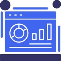 Metrics Solid Two Color Icon vector