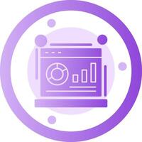 Metrics Glyph Gradient Icon vector