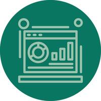 Metrics Line Multi color Icon vector