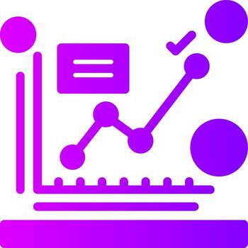 KPI Solid Multi Gradient Icon vector