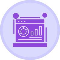 Metrics Multicolor Circle Icon vector