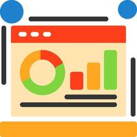 Metrics Flat Icon vector
