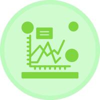 Line chart Multicolor Circle Icon vector