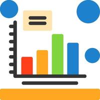 Bar chart Flat Icon vector