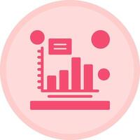 Bar chart Multicolor Circle Icon vector