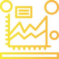 zona gráfico lineal degradado icono vector