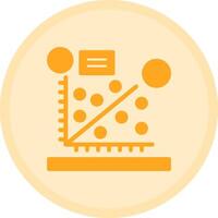 Scatter plot Multicolor Circle Icon vector