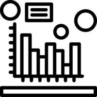 Histogram Line Icon vector