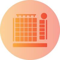 Heatmap Gradient Circle Icon vector