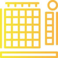 Heatmap Linear Gradient Icon vector