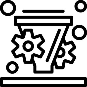 Conversion rate optimization Line Icon vector