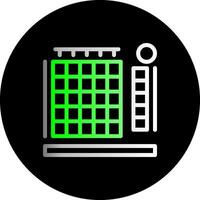 Heatmap Dual Gradient Circle Icon vector