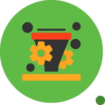 conversión Velocidad mejoramiento plano sombra icono vector