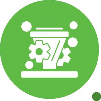 Conversion rate optimization Glyph Shadow Icon vector