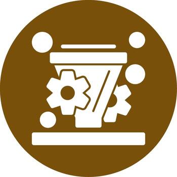 conversión Velocidad mejoramiento glifo circulo icono vector