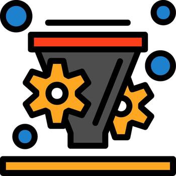 conversión Velocidad mejoramiento línea lleno icono vector