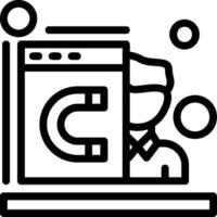 Engagement Line Icon vector