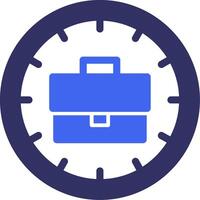 Time Solid Two Color Icon vector