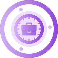 Time Glyph Gradient Icon vector