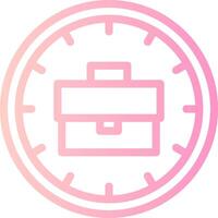 Time Linear Gradient Icon vector