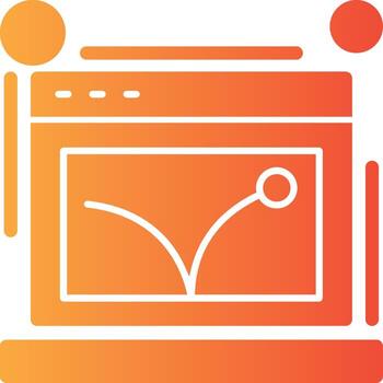rebotar Velocidad sólido multi degradado icono vector