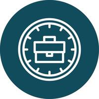 Time Outline Circle Icon vector