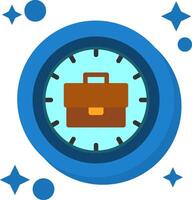 Time Tailed Color Icon vector