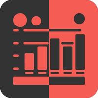 Session duration Red Inverse Icon vector
