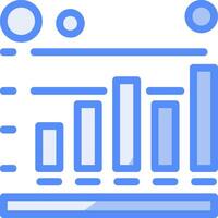 Session duration Line Filled Blue Icon vector