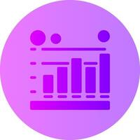 Session duration Gradient Circle Icon vector