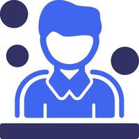 Users Solid Two Color Icon vector