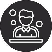 Users Inverted Icon vector