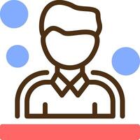 Users Color Filled Icon vector