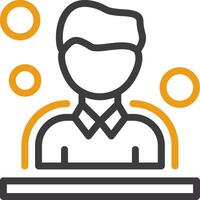 Users Line Two Color Icon vector