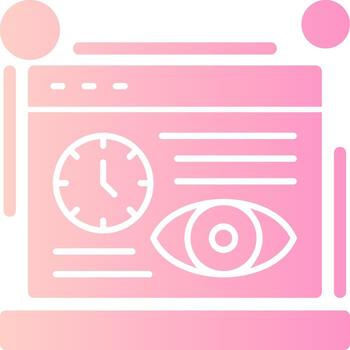 sesiones sólido multi degradado icono vector