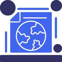 Geography Solid Two Color Icon vector