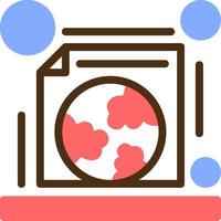 Geography Color Filled Icon vector