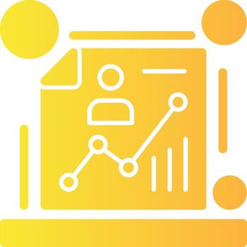 demografía sólido multi degradado icono vector